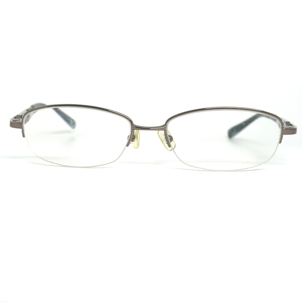 PRONTO FP1N 1412 N1S SUN Brown Metal Half Rim Eyeglasses 54 17‎ 140 21403